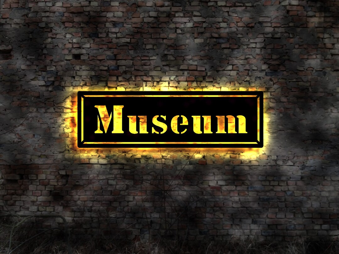Old Led Display Sign Neon Sign LED Wall Picture Illuminated Sign Museum Display Old ...
