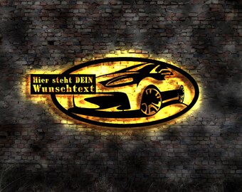 Illuminated sign display sticker car styling tuning company company sign neon sign chip tuning tuner turbo tuning car care car finish