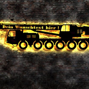 LED sign truck crane crane truck crane image