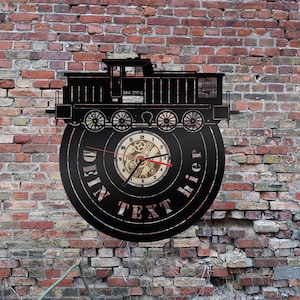 Wall Clock Clock DDR Locomotive Railway Sign Rail Wagon Station Model Railway Illuminated Sign LED Decoration Car Car Sticker Sign V60D V60 D