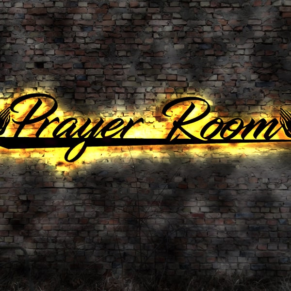 LED Sign Prayer Room Prayer Prayer Prayer Room Prayer Rug Cross