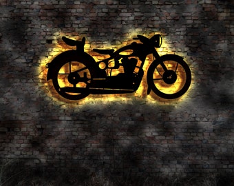 3D LED Wandbild  DDR Motorrad Ossi Ostalgie Fahrzeug Schild Roller Oldtimer Bike classic Moped Helm Garage Vintage sign Zweirad Chopper