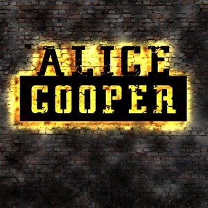 LED Leuchtreklame Schild  Alice Cooper