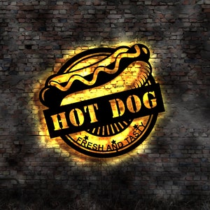 3D Mural Sign Hot Dog Dogs Hotdog Machine Maker Sausage Warmer Counter Sausage Cooker Sales Cart Display Fast Food Food Truck