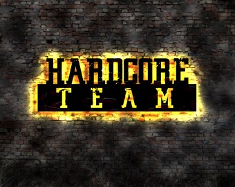 LED Mural Patch Flag Stand Hardcore Team Core Collection Emblem Sticker Collection Vinyl