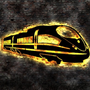 Mural LED tren expreso locomotora eléctrica imagen AK conductor sombrero modelo estación de tren señal tren de carga AK estación de carga trabajadores ferroviarios