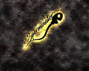 Sperm LED Sign Sign Sex Room Brothel sign Bedroom Lounge Signs funny