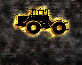 LED wall picture decoration tractor DDR K700 Russia Russian model model tractor 303 agriculture farmer arable farming V12 engine V8 Turbo