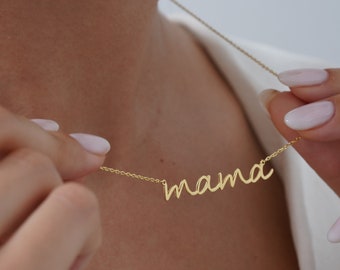 Dainty Mama Necklace, Mama Script Necklace, Mom Necklace, Perfect Gift for Mom,New Mom Necklace,Mother Necklace,Mother's Day Gifts for Mama