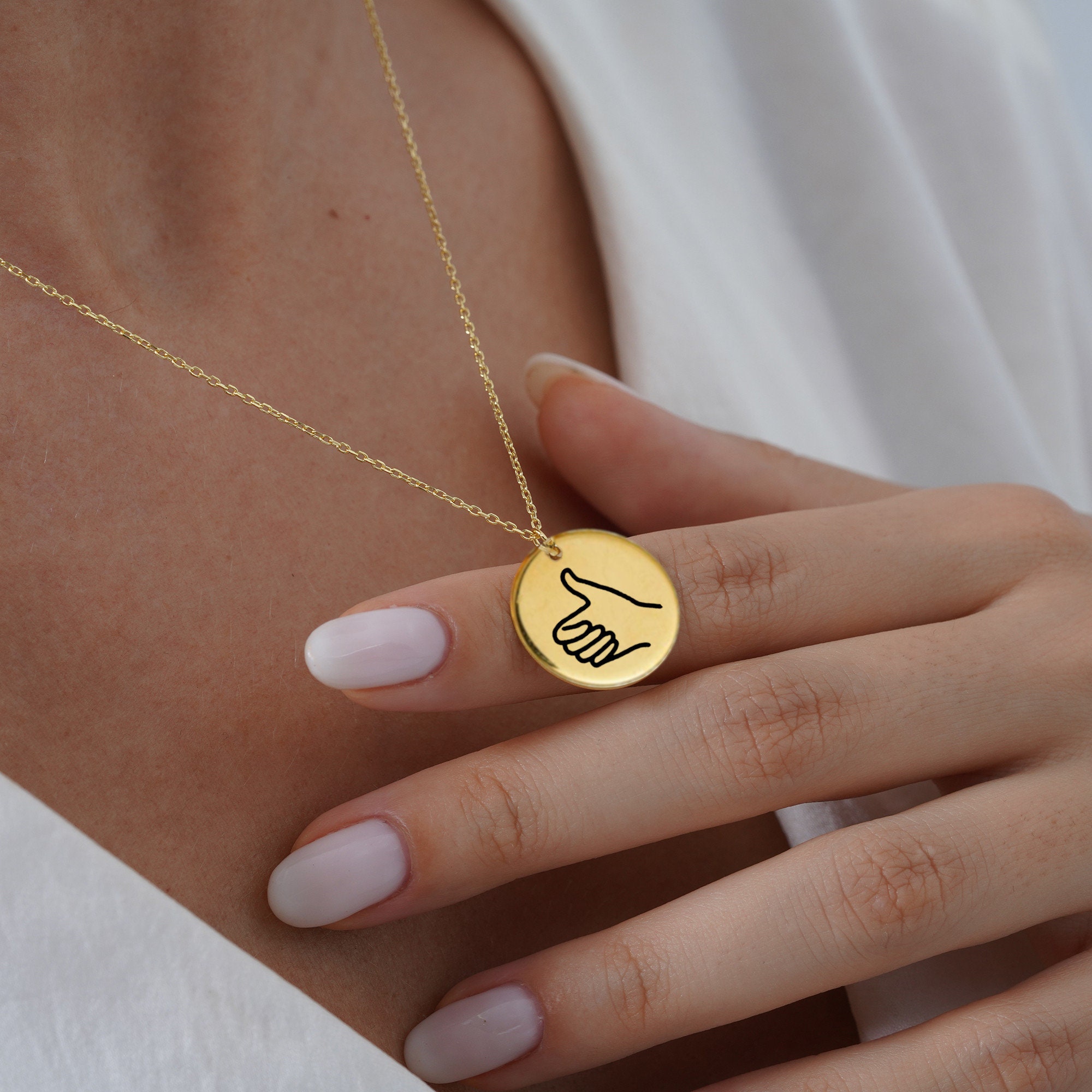 Thumb necklace hot sale