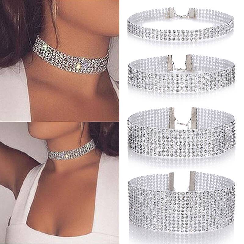 Fake Diamond Choker - Etsy Singapore