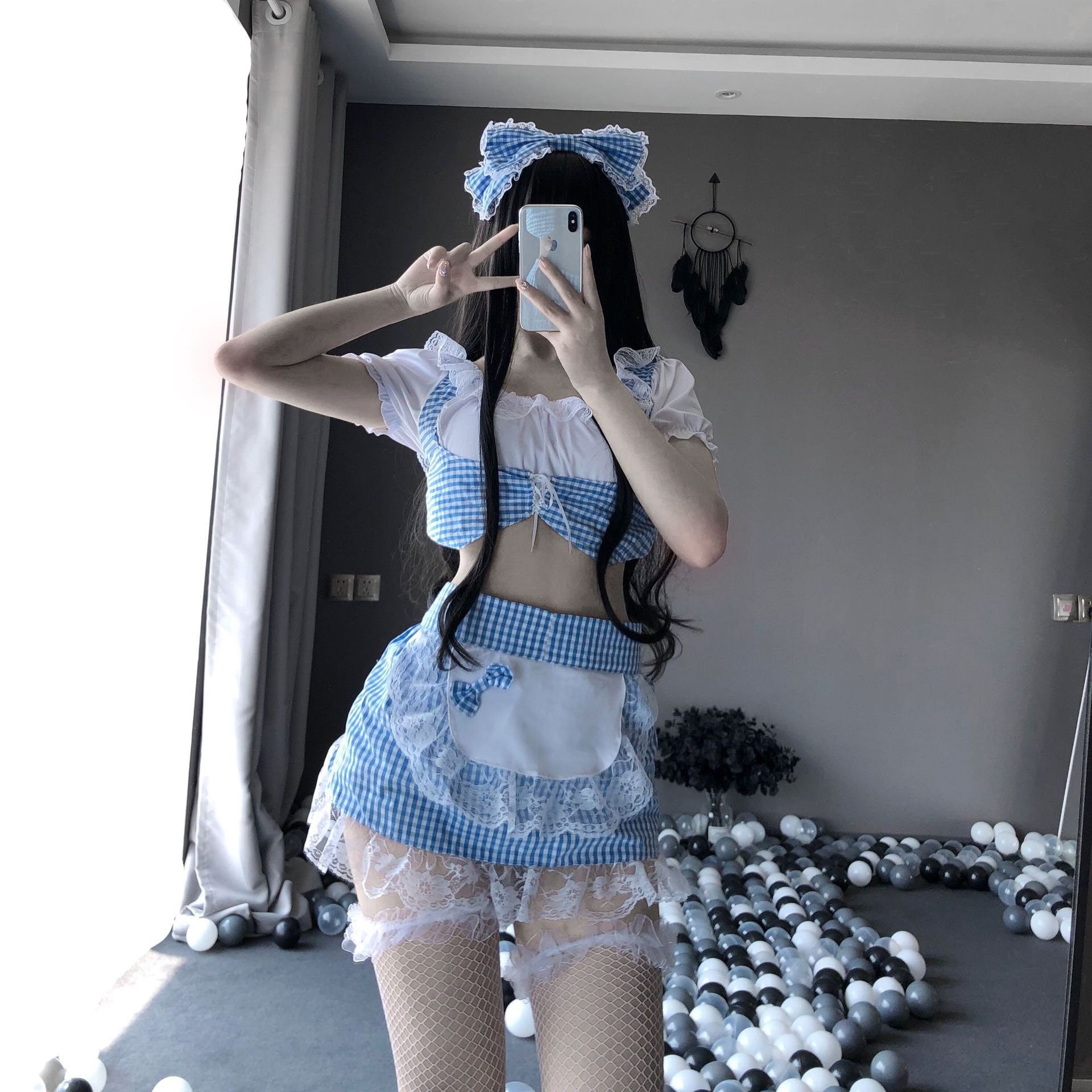 Maid Uniforme Femmes Cosplay Porno Sexy Lingerie photo