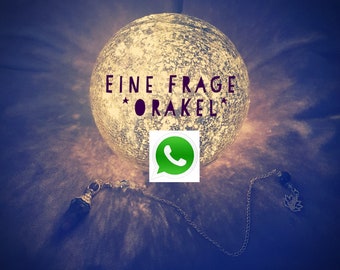 Eine Frage - Orakel - Legung - Reading / Befragung des Universums / Ausführliche Antwort per Sprachnachricht über WhatsApp (nur auf deutsch)