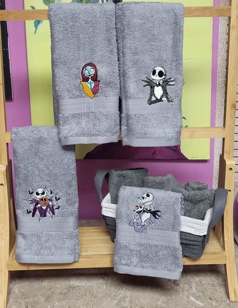 Halloween Nightmare Before Christmas Towels Etsy