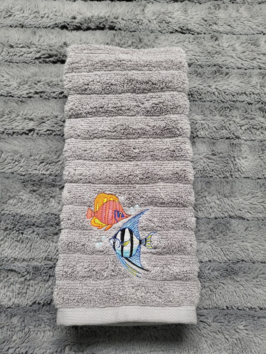 Fish Themed Bathroom Towels Etsy