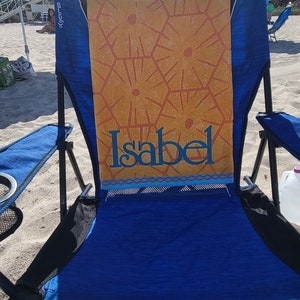 Personalized embroidered beach towel
