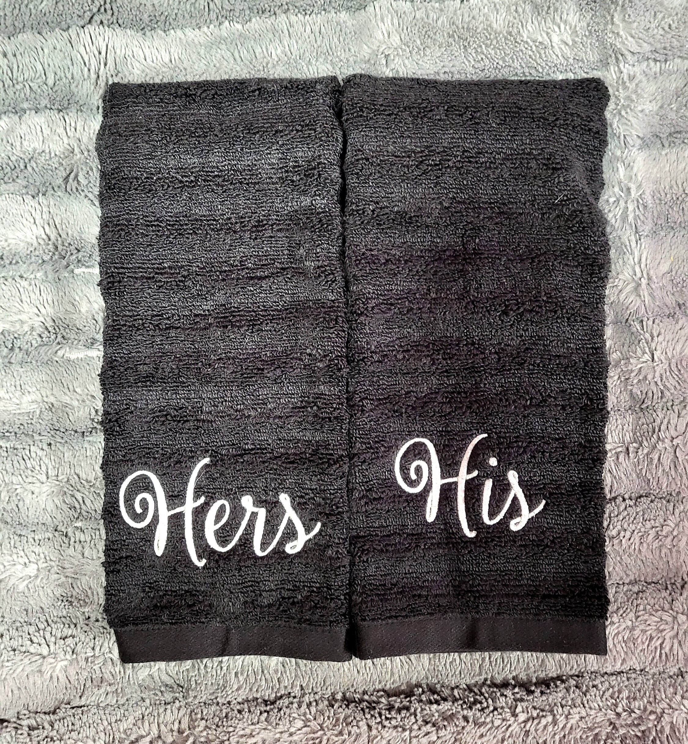 His and Her Towels Etsy