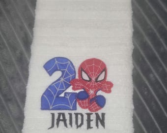 Spiderman-födelsedagshandduk