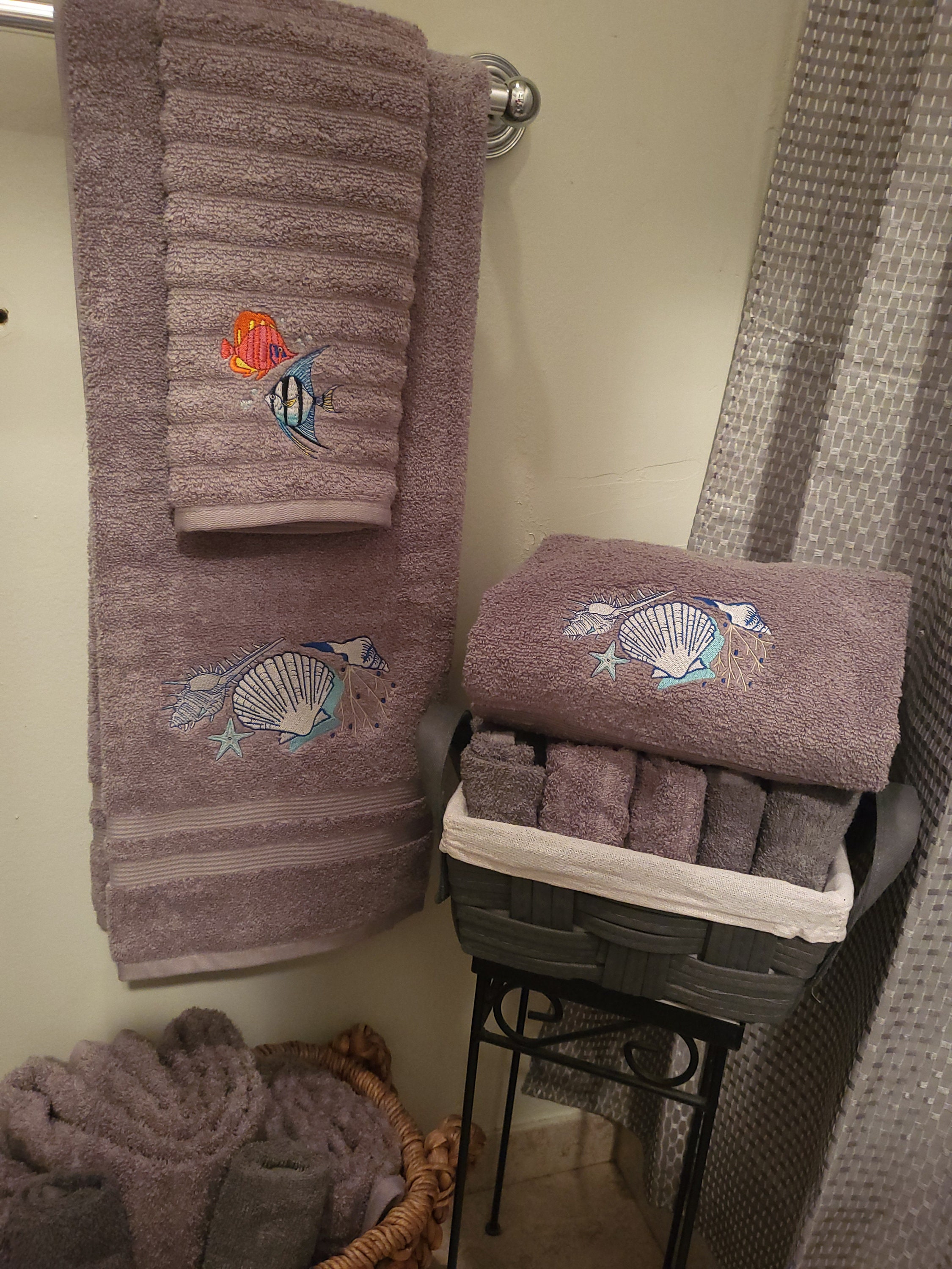 Ocean Themed Bathroom Towels - Etsy