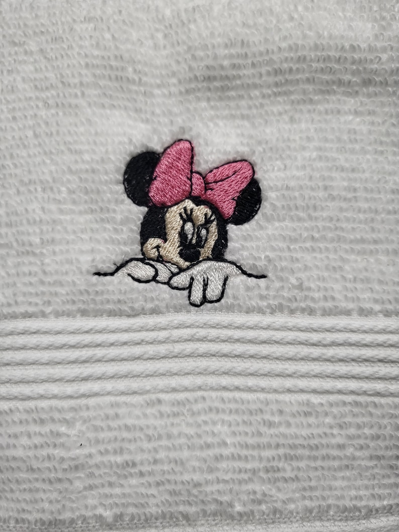 Mickey Mouse and Minnie Mouse Hand Towels Etsy
