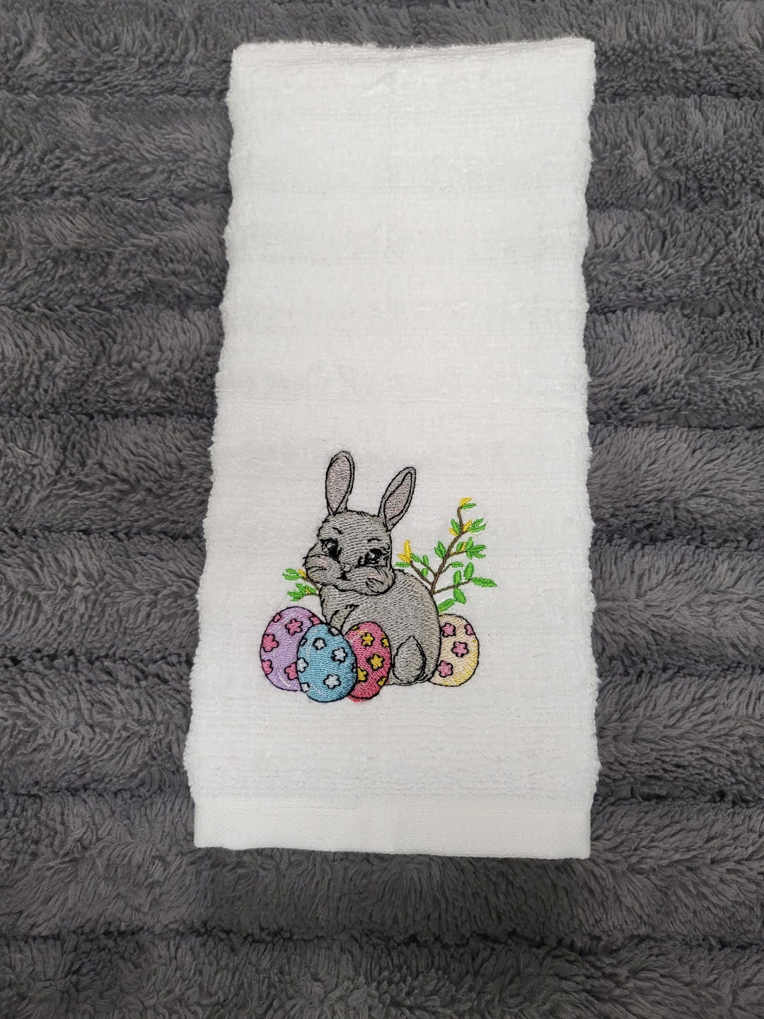 Easter Bunny Hand Towel Etsy UK