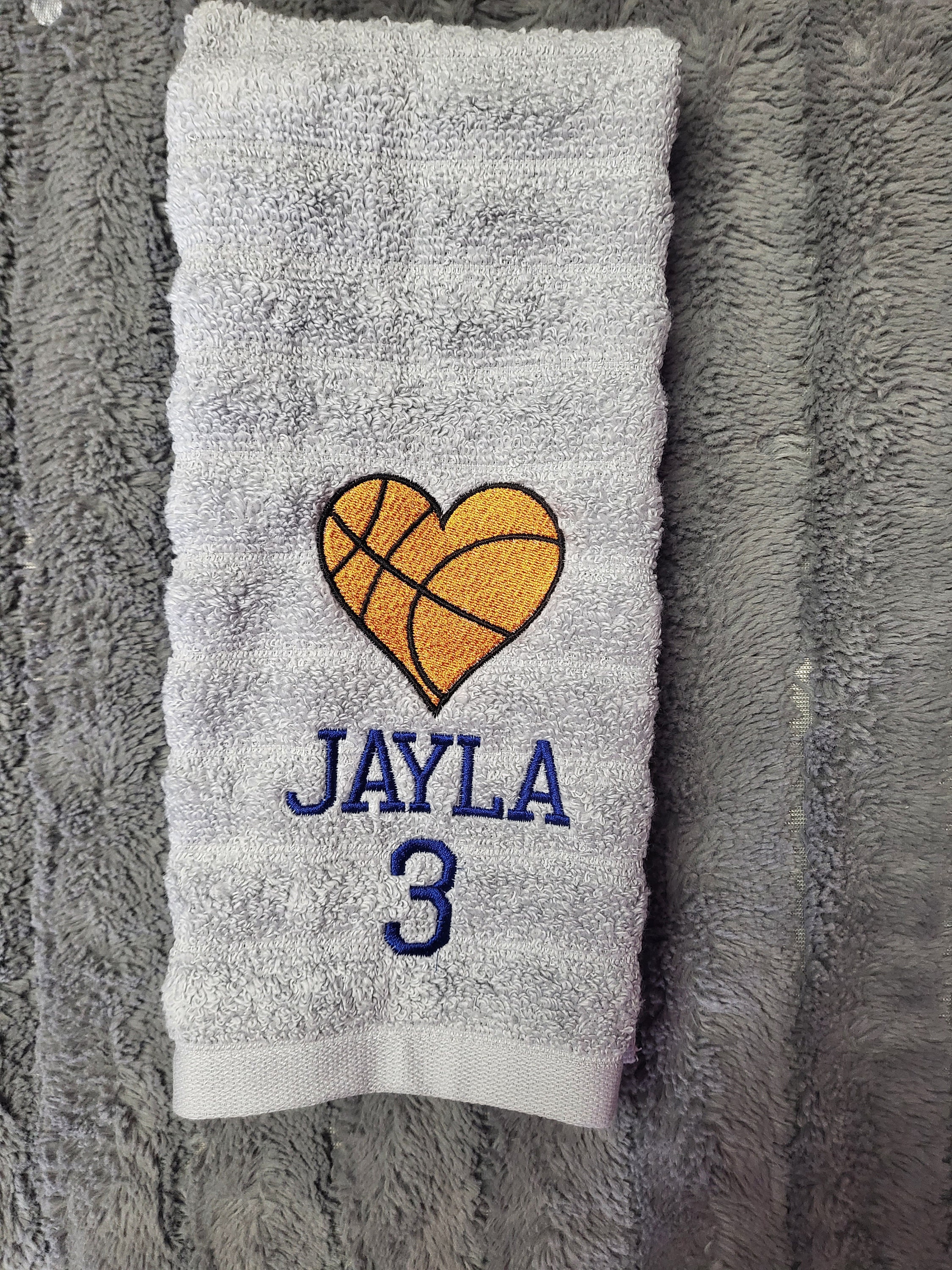 Personalized Basketball Themed Towels