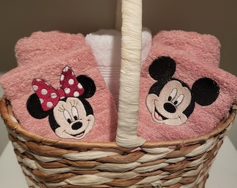 Serviettes Mickey Mouse et Minnie Mouse