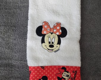 Minnie Towel with ribbon trimming