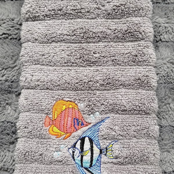 Fish Hand Towels Etsy