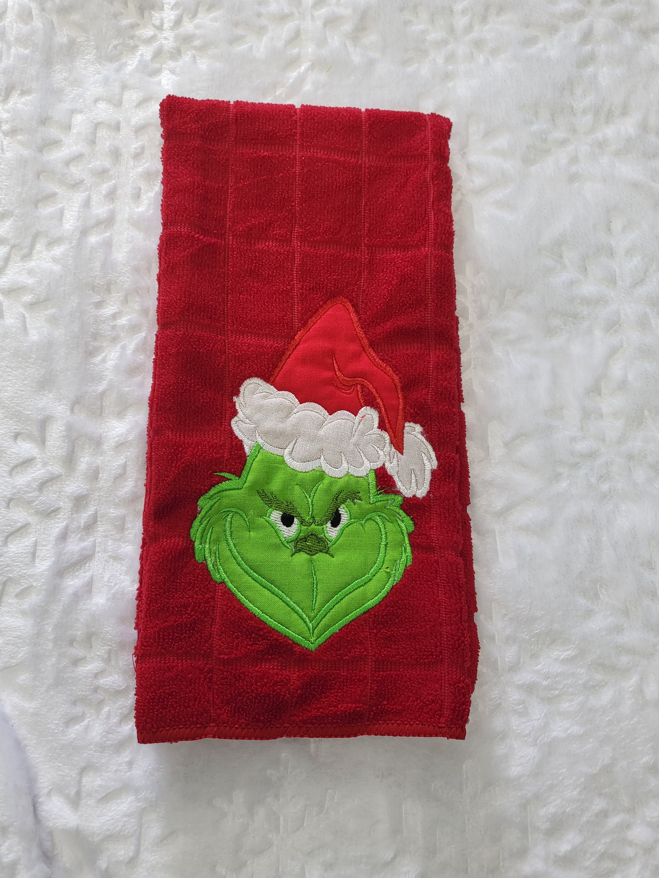Grinch Christmas Towel Etsy