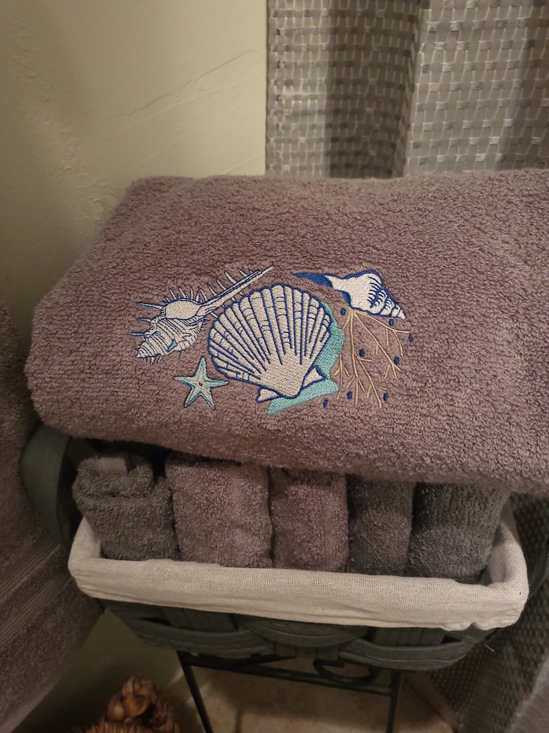 Ocean Themed Bathroom Towels Etsy
