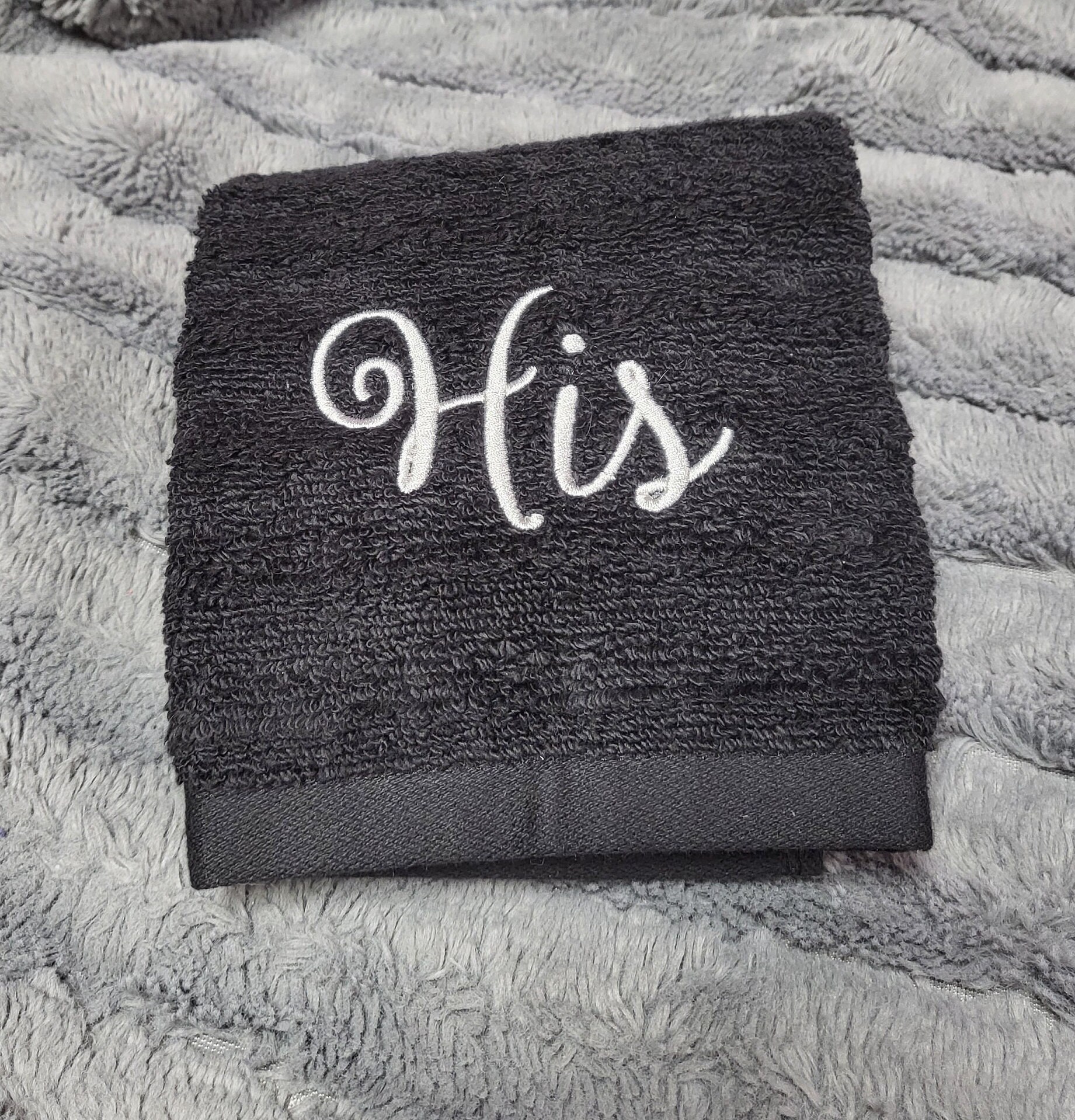 His and Her Towels Etsy