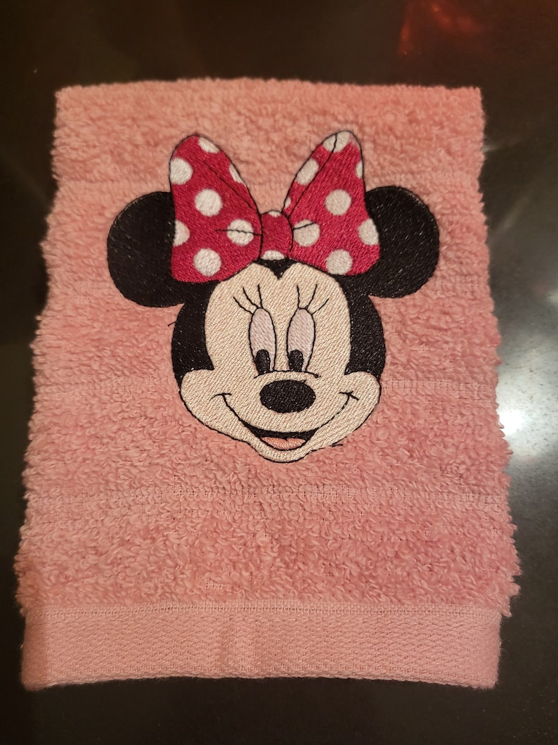 Mickey Mouse and Minnie Mouse Towels Etsy