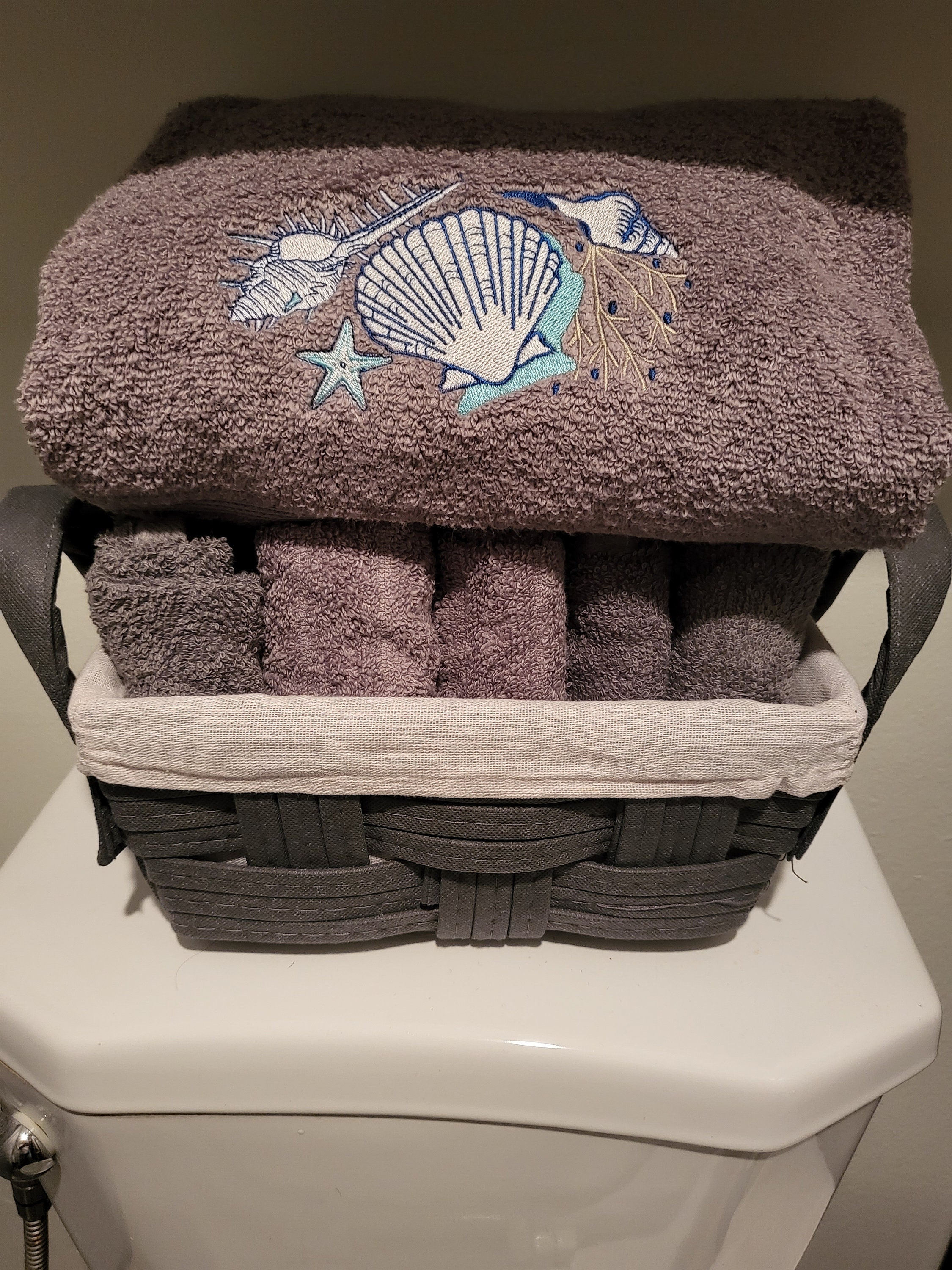 Ocean Themed Bathroom Towels - Etsy