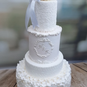 5 Tier Wedding Cake, Faux Made to Order Fake Cake