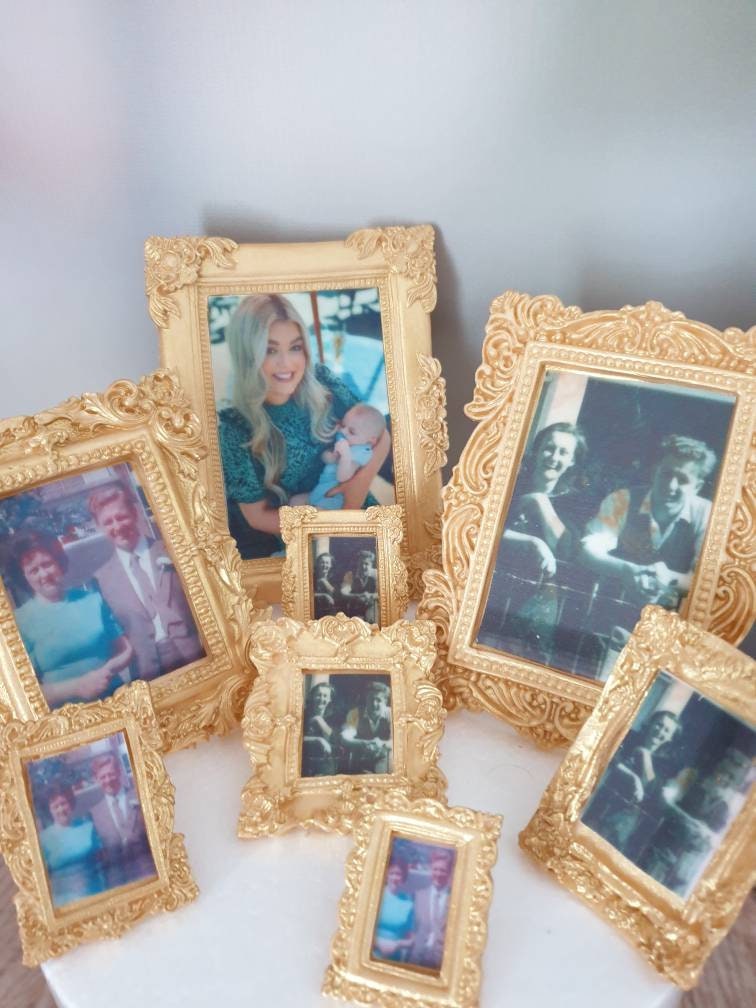 Picture Frame Topper 8x Edible Fondant Photographs in Frames Cake Topper Set - Etsy UK