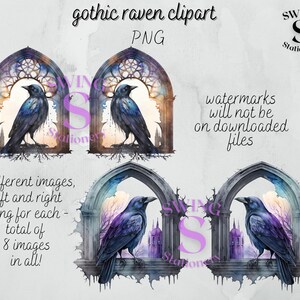 Raven Window Png, Gothic Raven Clipart, Crow Clipart, Gothic Window Art ...