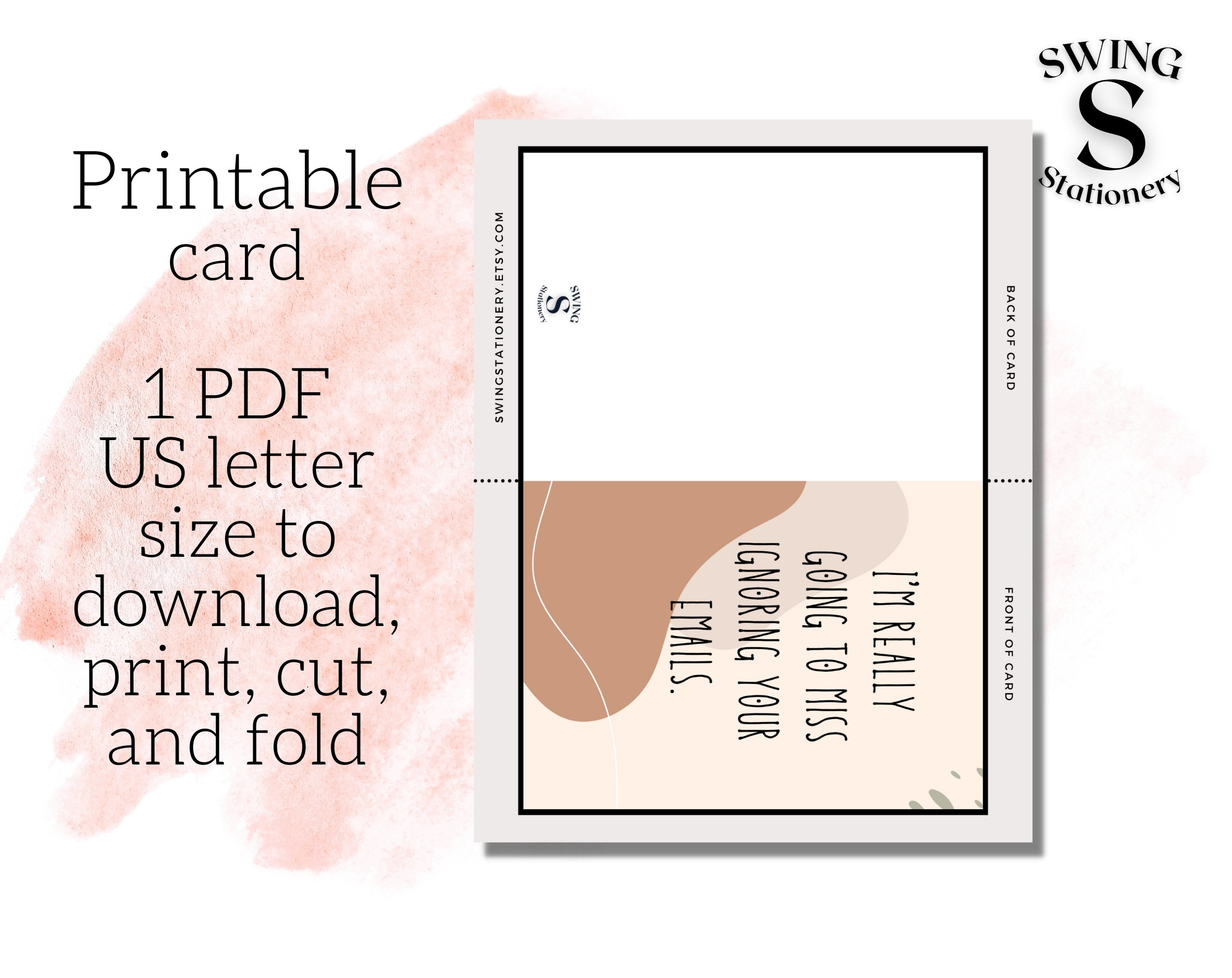 Printable Retirement Card, Funny Retirement , I'm Really Going to Miss Ignoring Your Emails ...