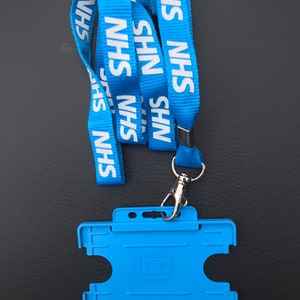 NHS Lanyard & Card Holder / Double Breakaway image 2