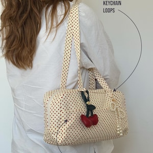 Mini Bowler Bag Sewing Pattern, Shoulder Bag PDF, Video Tutorial (Digital Download) image 5