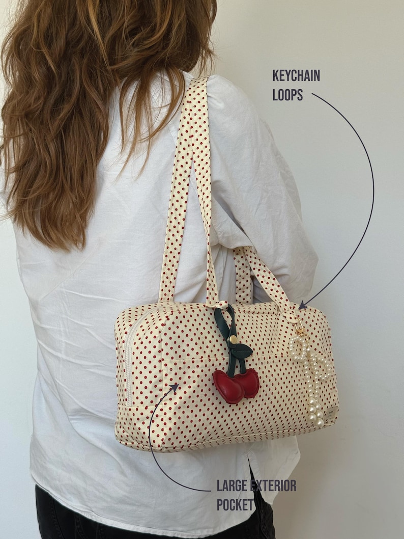 Mini Bowler Bag Sewing Pattern, Shoulder Bag PDF, Video Tutorial (Digital Download) image 5