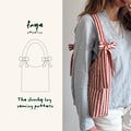 Slouchy Bow Bag Sewing Pattern: Video Tutorial, Beginner Friendly (PDF Pattern)