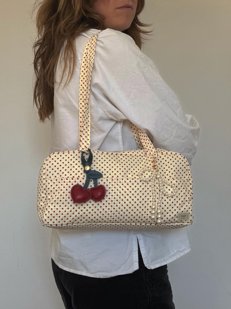 Mini Bowler Bag Sewing Pattern, Shoulder Bag PDF, Video Tutorial (Digital Download) image 10
