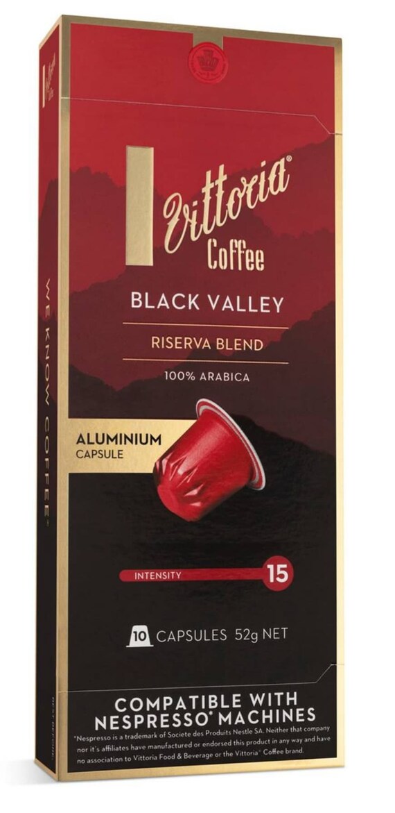Vittoria Black Valley Nespresso 