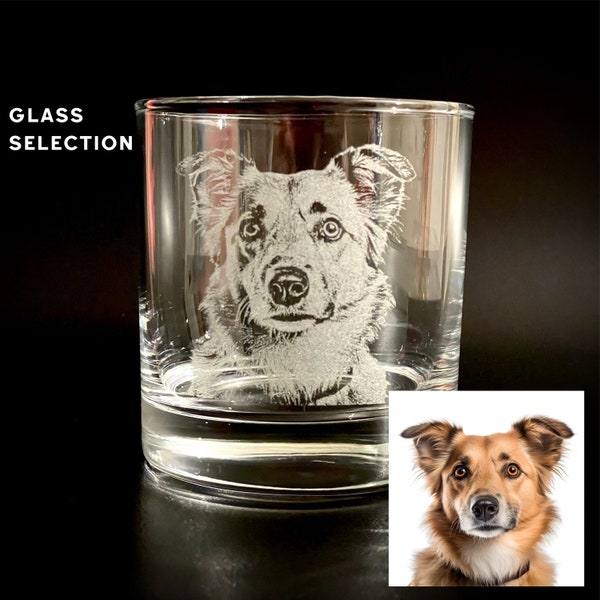 Photo on Glass Engraved Pet Picture Custom Cat Glass Personalized Dog Gift Pet Memorial Custom Order Etched Glass Your Pet Photo on Glass