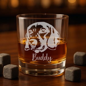 Custom Beagle Engraved Glass: Personalized Dog Lover Gift