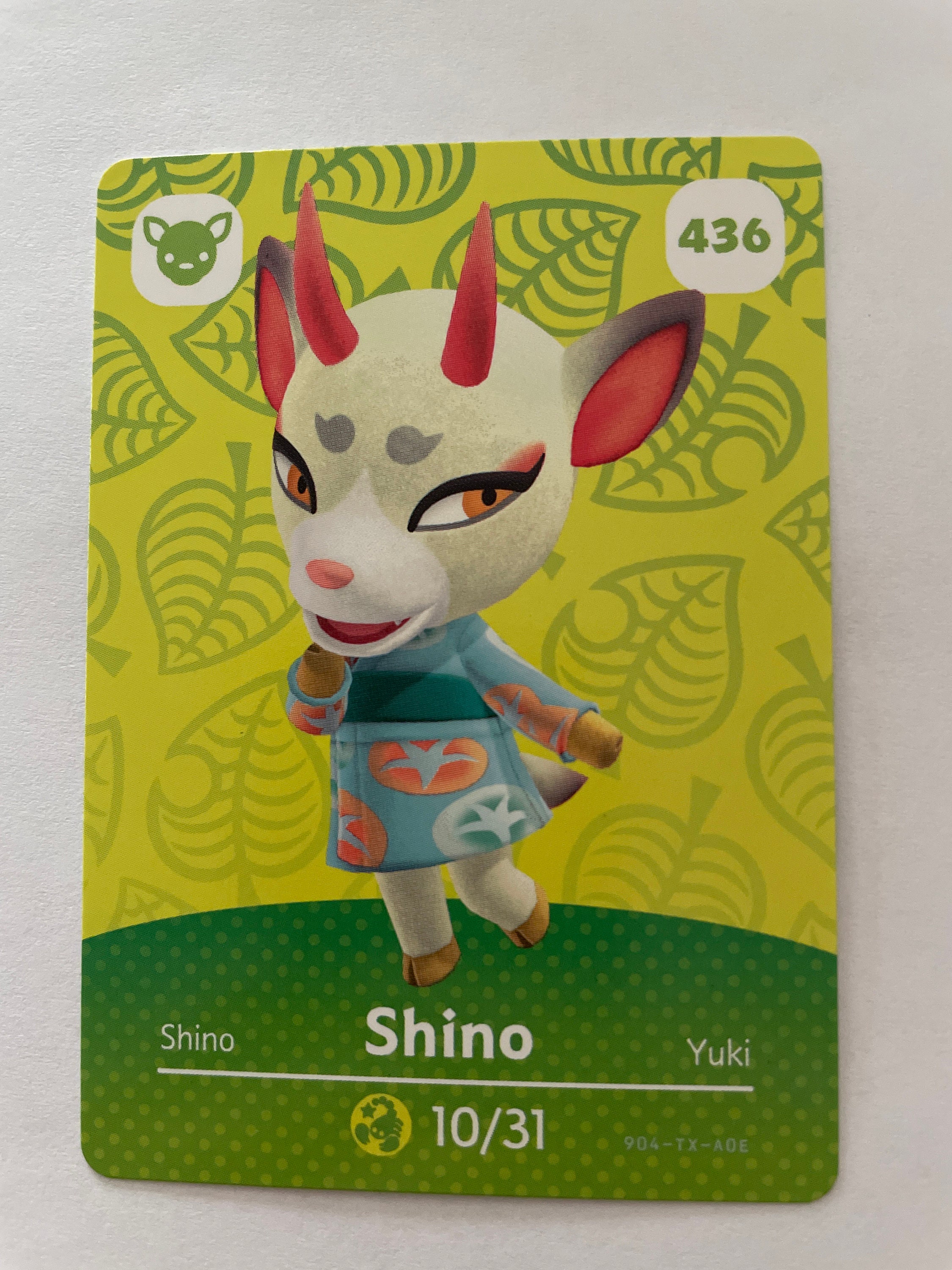 ACNH Series 5 Amiibo Shino - Etsy