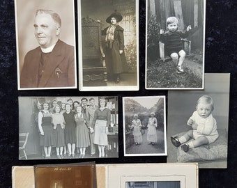 8 x Vintage Photographs - People, Various Subjects & Eras - Social History