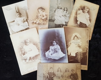 1 x Cabinet Cards - Children