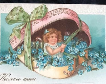 5 x Vintage Christmas Postcard Greetings - 1900-1910s